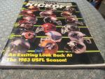 USFL Kickoff Magazine 1984 Team Helmet Collection