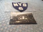 NYS 6 Athletic Felt Patch with B/W Photo-Track&Field