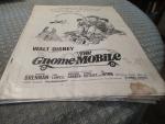 The Gnome-Mobile 1967 Movie Pressbook- Ed Wynn
