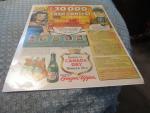 Canada Dry Ginger Ale 1950's Advertising Poster