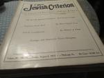 The Jewish Criterion 8/4/1933 Fugitives from Hell