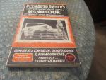 Plymouth/Chrysler Owner's Handbook 1952 Repairs