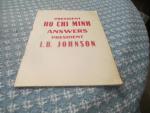 Ho Chi Minh Answers LBJ 1967 Pamphlet- Left Wing