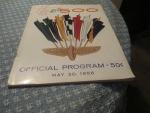 Indianapolis 500 Official Program 5/1956- 40th Year