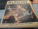 Cleveland Plain Dealer 7/22/1973 Tragedy at Indy