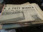 Indianapolis Star 5/30/1961- A.J. Foyt wins Indy 500