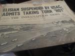Indianapolis News 5/31/1958 Ed Elisian suspended