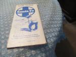 Santa Fe Railroad Public Time Table 1962 Fall/Winter