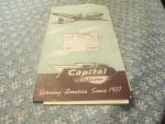 Capital Airlines 1976 Passenger Ticket Folder w/Ticket