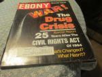 Ebony Magazine 8/1989 War on the Drug Crisis Issue