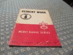 Boy Scouts- Merit Badge Series- Cement Work-1935