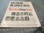 Great Gretsch Drums 10/1954 Down Beat Magazine