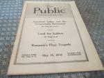 The Public Journal 5/18/1918 Land for Soldiers