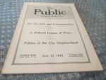 The Public Journal 6/15/1918 Political League of Peace