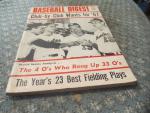 Baseball Digest Magazine 1/1967 Best Fielding Plays