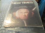 New Times Magazine- First Issue- 10/1973- Watergate