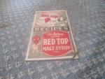 Red Top Malt Syrup 1930's Advertising Recipes Booklet