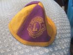 Lions International - Felt Cap- Yellow/Purple