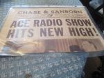 Chase and Sanborn Radio News 1938 Program on Air