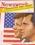 Newsweek Drawing of Nixon and Kennedy